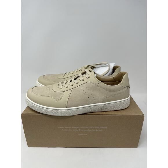 NISOLO Bria Go-To Court Sneaker Women's Size 9 Bone Leather Casual Preppy - Picture 3 of 10